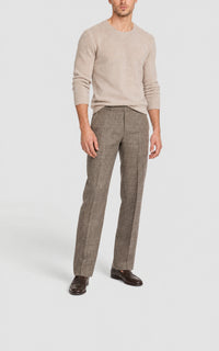 Chocolate & Ivory / Pantalon Sebastian en laine - Chocolate & Ivory