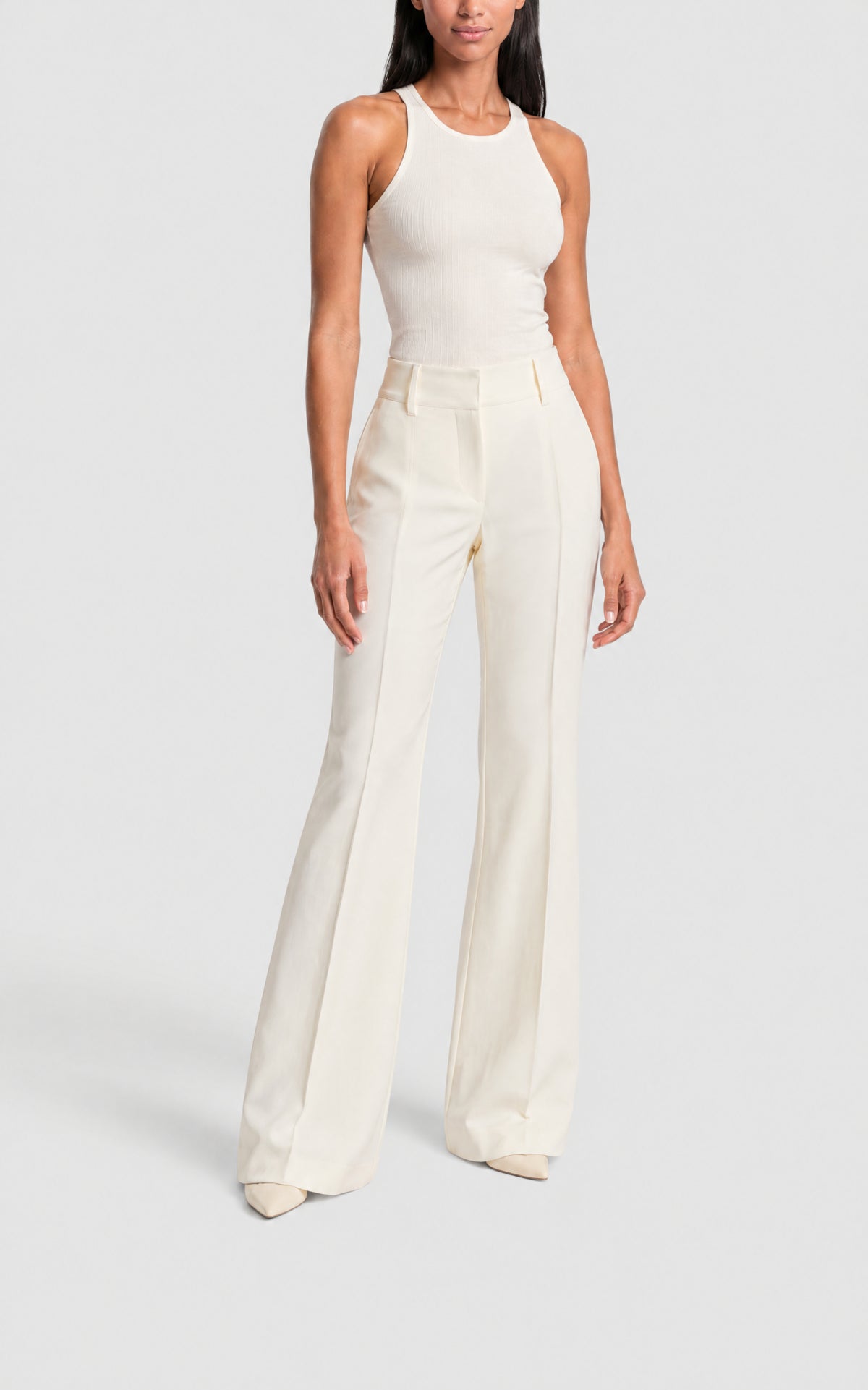 Ivory / Pantalon Rhein en soie - Ivory