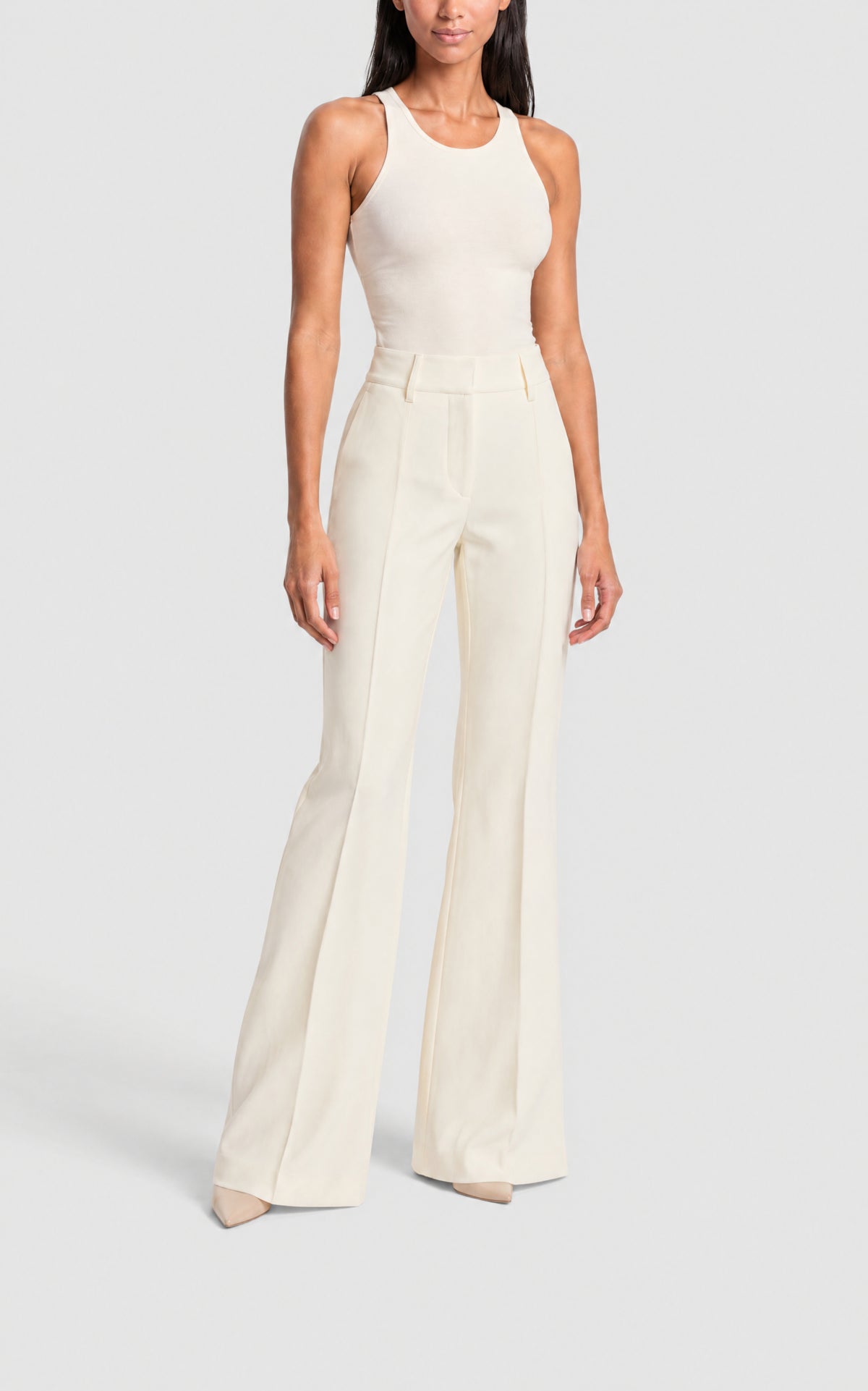 Ivory / Pantalon Rhein en soie - Ivory