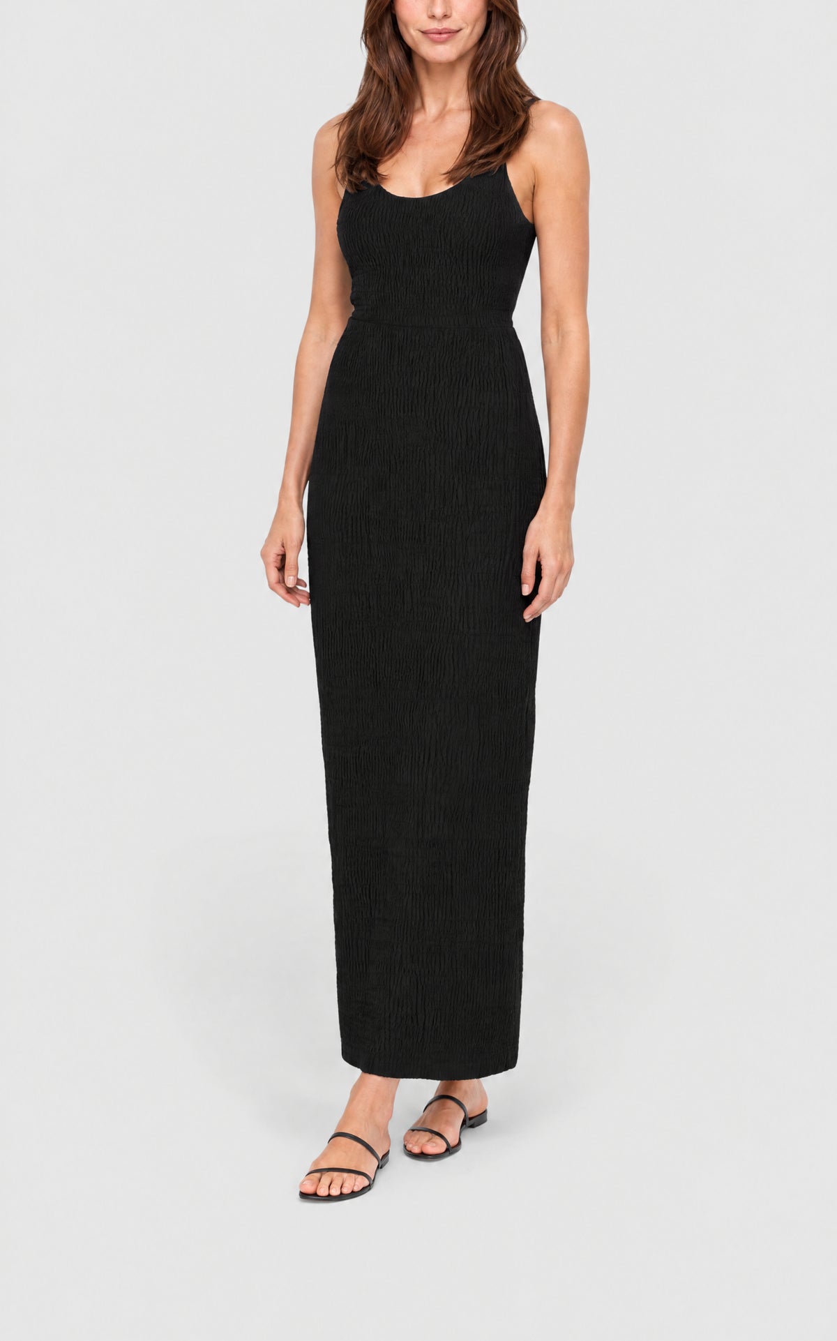Black / Robe Girard en lin - Black