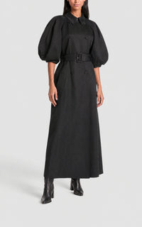 Black / Trench Iona en lin - Black