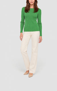 Peridot Green / Pull Browning cachemire et soie - Peridot Green