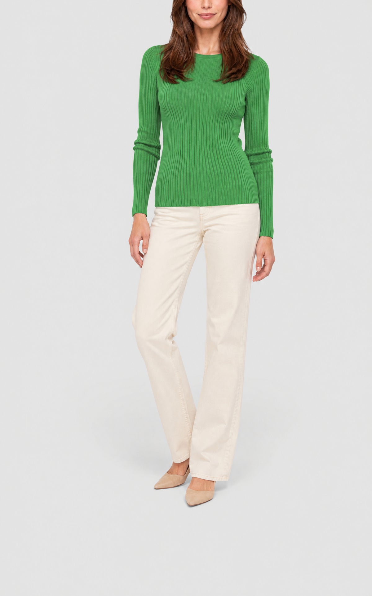 Peridot Green / Pull Browning cachemire et soie - Peridot Green