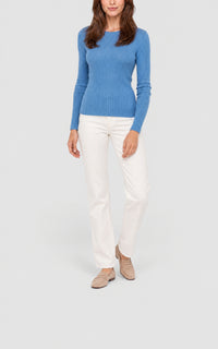 Sapphire / Pull Browning en cachemire et soie - Sapphire