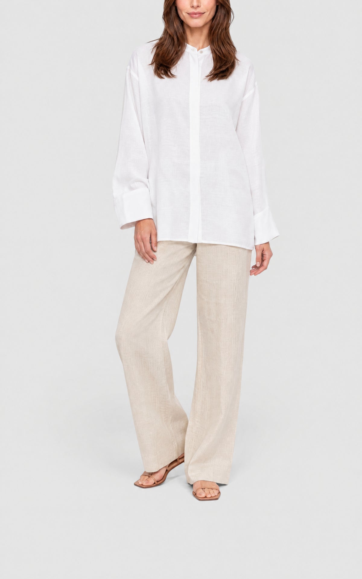 White / Chemise Everett en lin - White