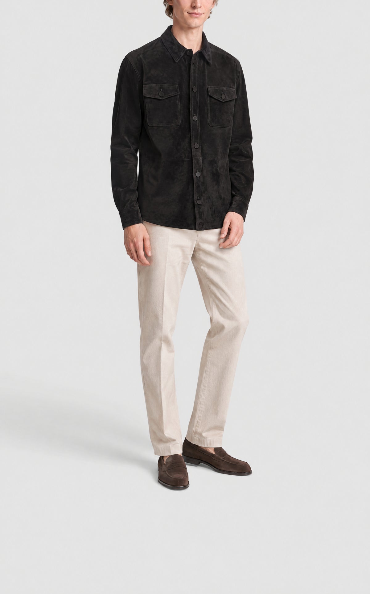 Black / Surchemise Lucas en daim - Black