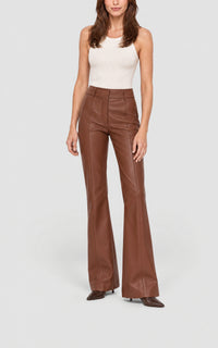 Cognac / Pantalon Rhein en cuir - Cognac