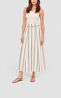 Ivory Multi / Jupe Dugald en soie - Ivory Multi
