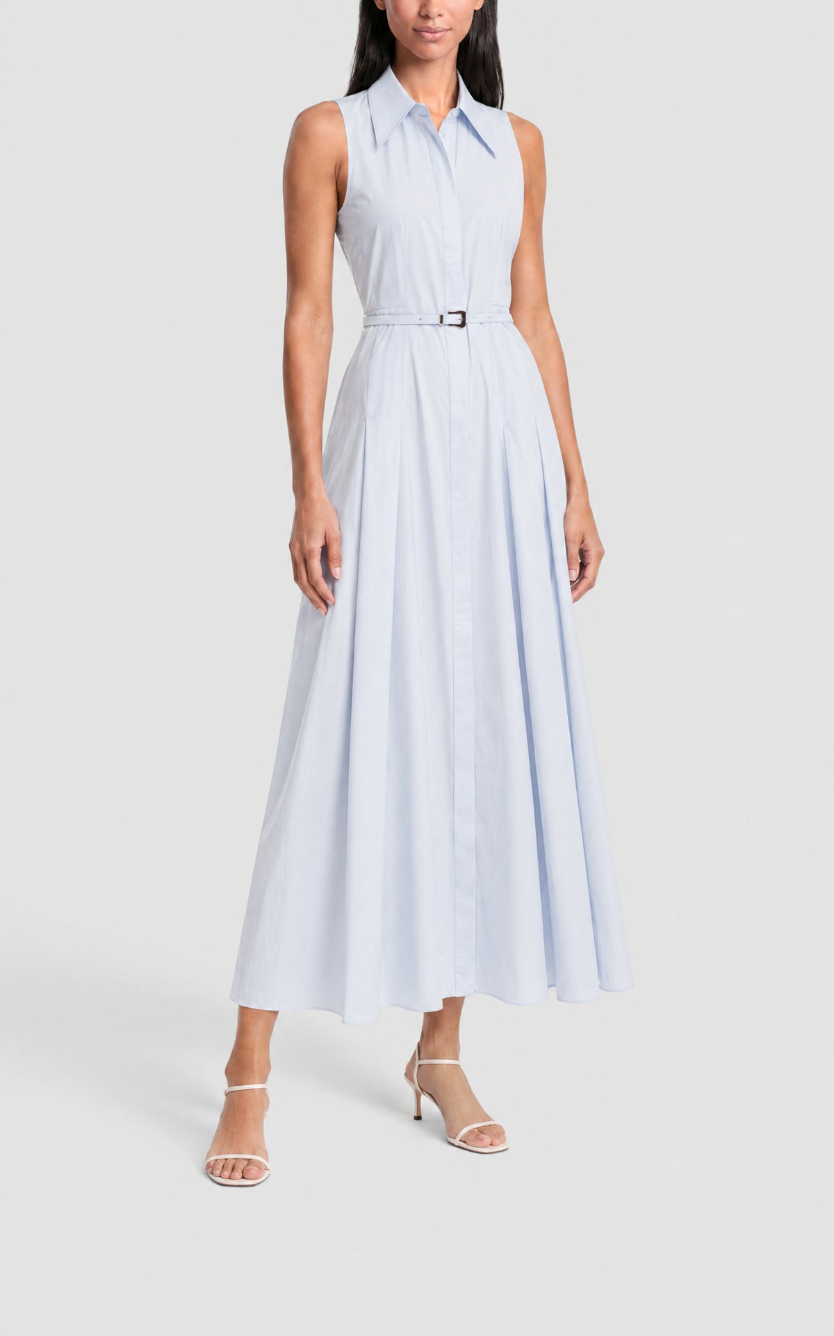 Light Blue / Robe Becca en coton - Light Blue