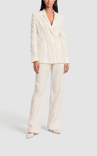 Ivory / Veste blazer Edwin en lin - Ivory