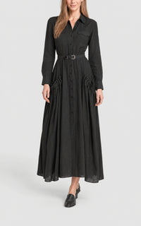 Charcoal / Robe Joe en lin - Charcoal