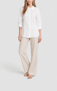 White / Chemise Cruz en lin - White