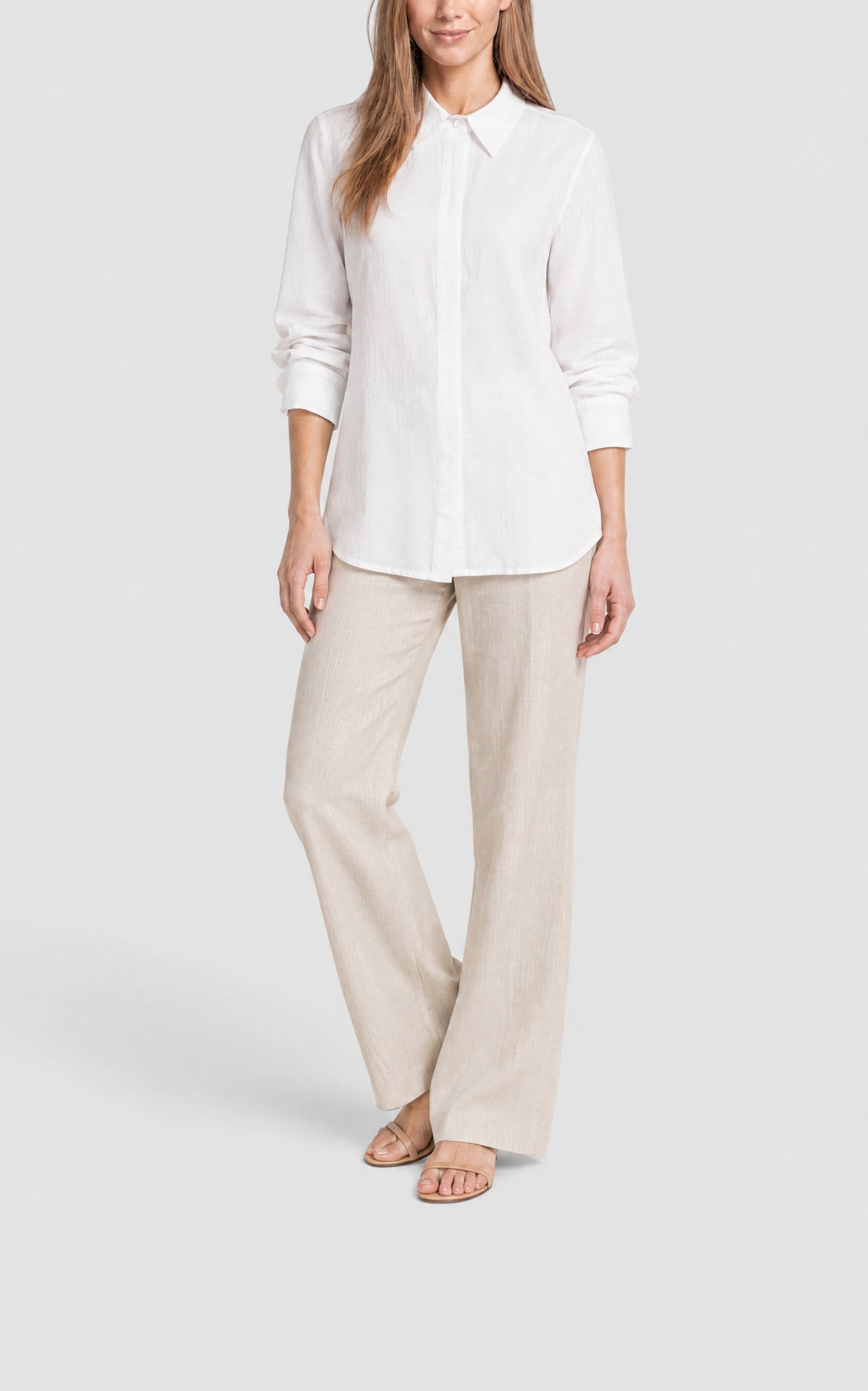 White / Chemise Cruz en lin - White