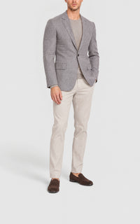 Light Grey / Veste Damien en laine et cachemire - Light Grey