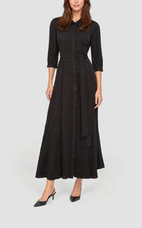 Black / Robe-chemise Andy en soie - Black