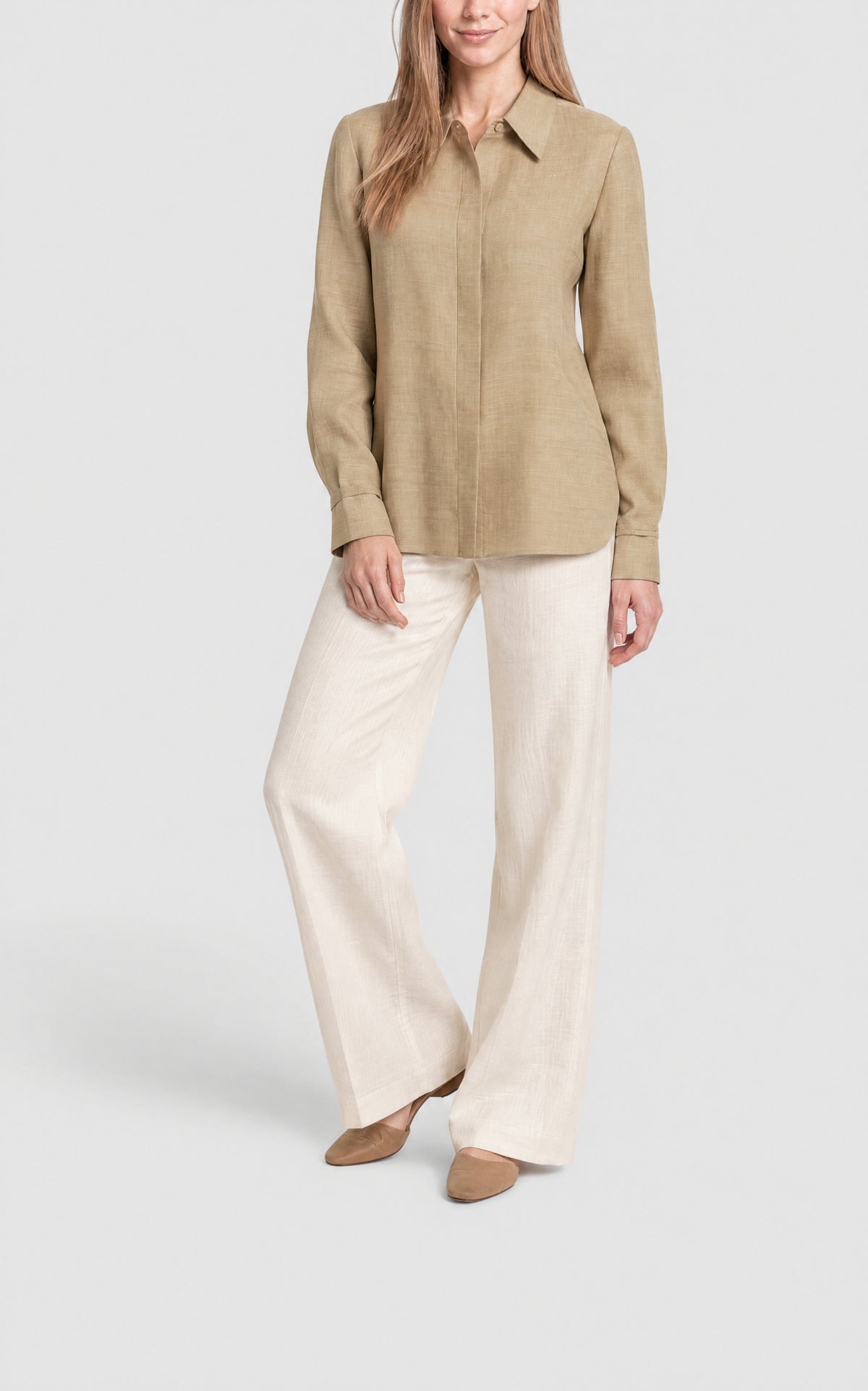 Hay / Chemise Cruz en laine et soie - Hay