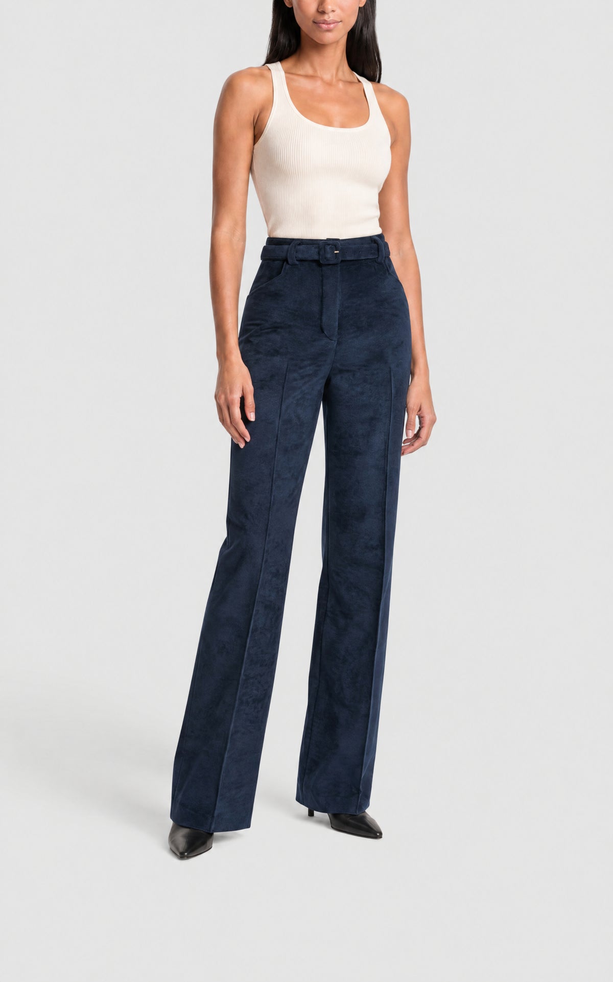 Denim / Pantalon Norman coton et lin - Denim