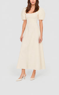 Ivory / Robe Niahm en laine - Ivory