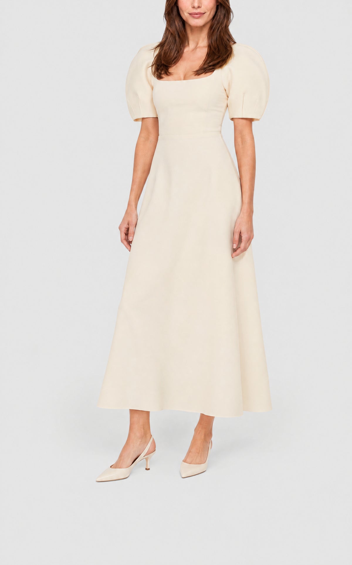 Ivory / Robe Niahm en laine - Ivory