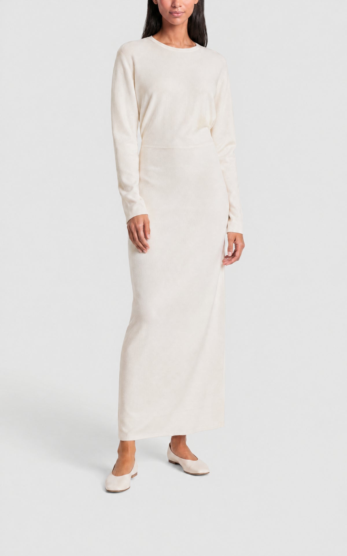 Ivory / Robe Semaine en cachemire - Ivory