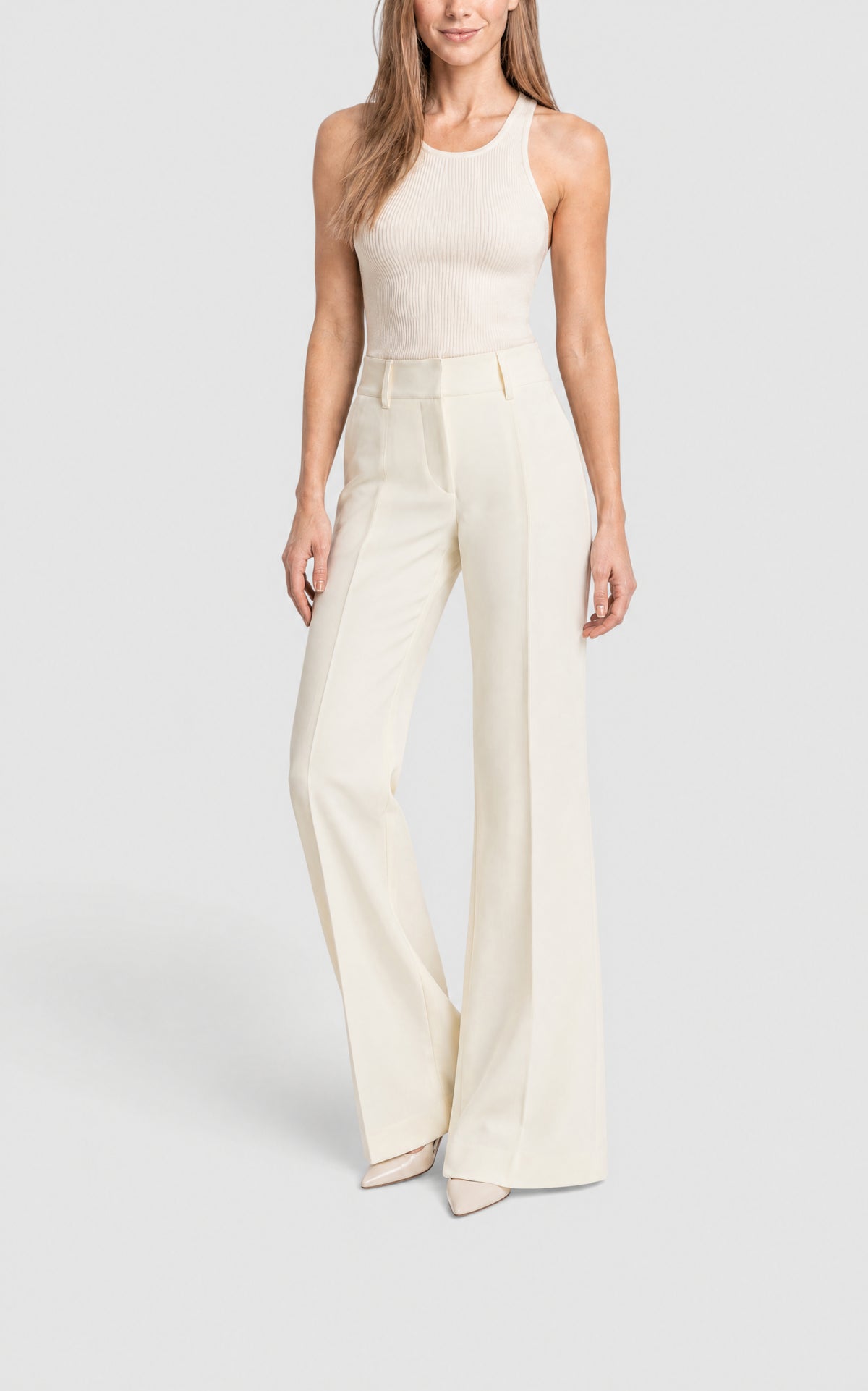 Ivory / Pantalon Rhein en laine - Ivory