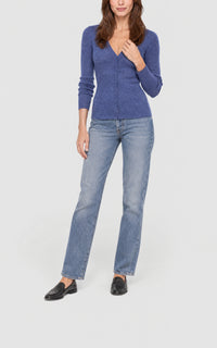 Cobalt / Cardigan Aiste en cachemire et soie - Cobalt
