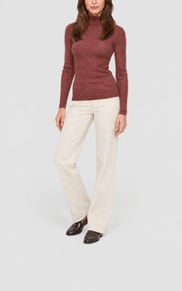 Burnt Sienna / Pull Aldona cachemire et soie - Burnt Sienna