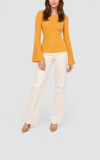 Yellow / Pull Soraya en laine - Yellow