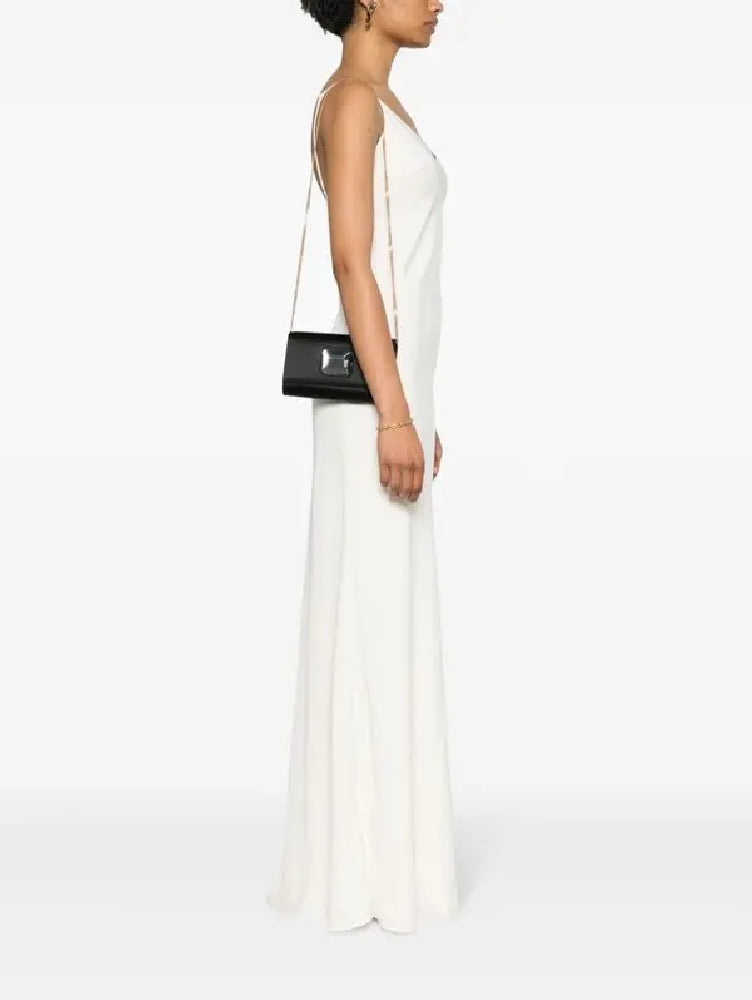 Sac Jaipur en cuir lisse - Noir