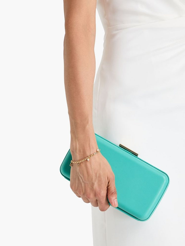 Sac Bella en cuir lisse - Bleu