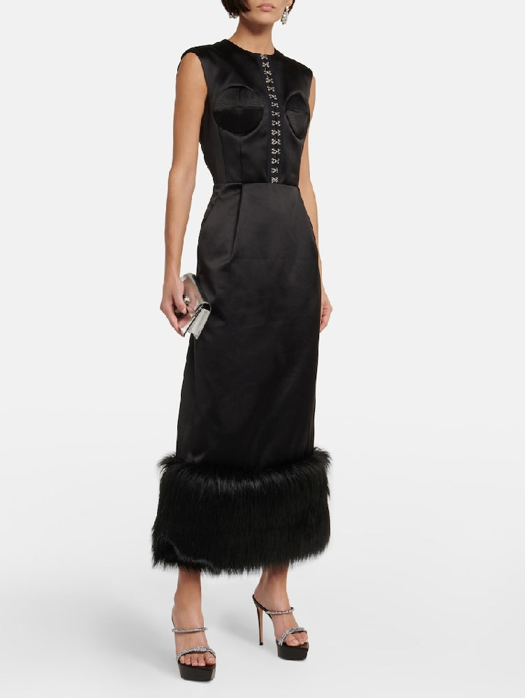 Cannes 115 suede platform sandals - Black