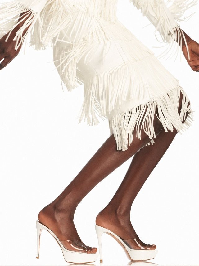 Betty 120 sandals - White