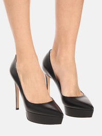 Escarpins Dasha 120 en cuir lisse - Noir