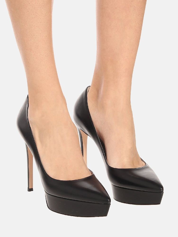 Escarpins Dasha 120 en cuir lisse - Noir