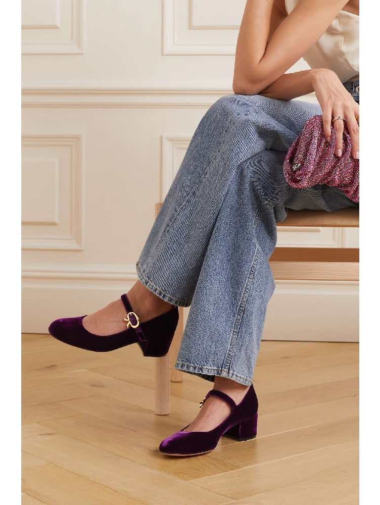 Ballerinas Mary Ribbon 45 - Violet