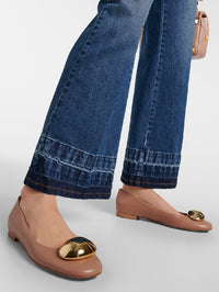 Ballerines Sphera en cuir lisse - Marron