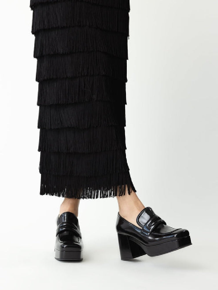 Mocassins Rouen 100 en cuir lisse - Noir
