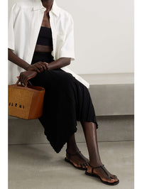 Sandales Jaey en cuir lisse - Noir
