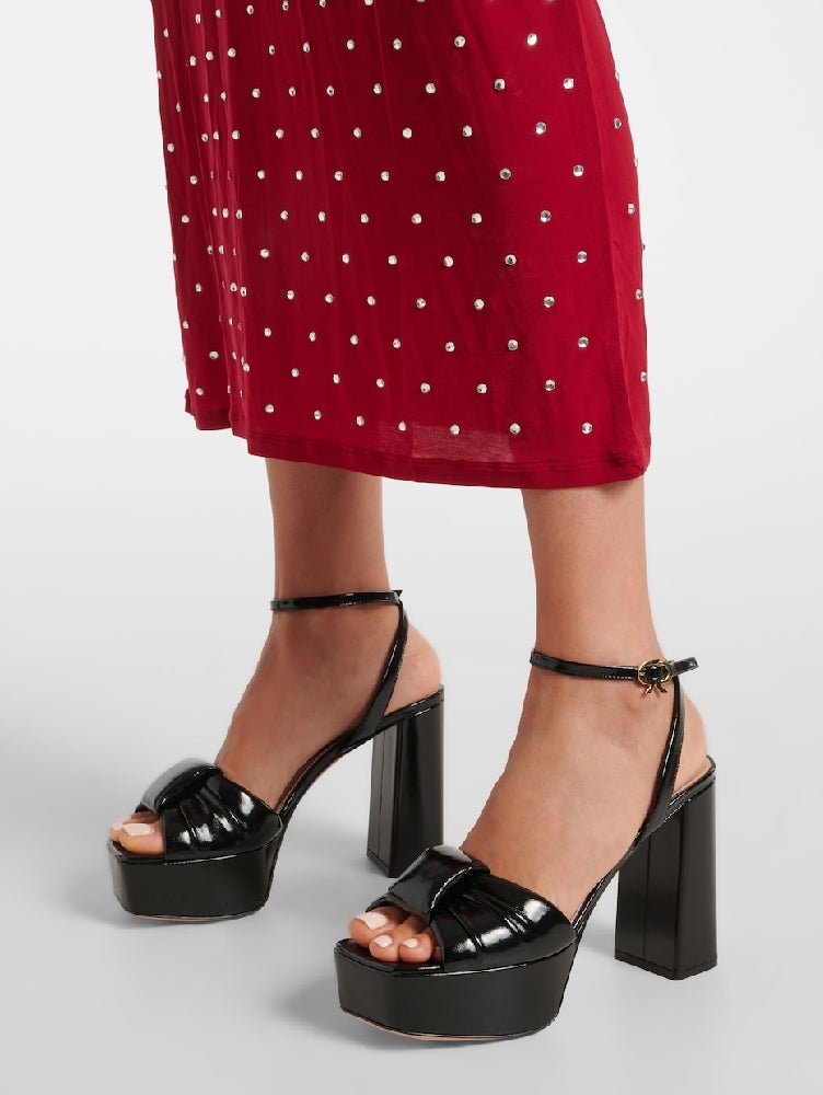 Paradì 120 sandals in smooth leather - Black