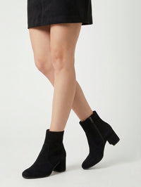 Bottines Margaux Mid 60 en daim - Noir