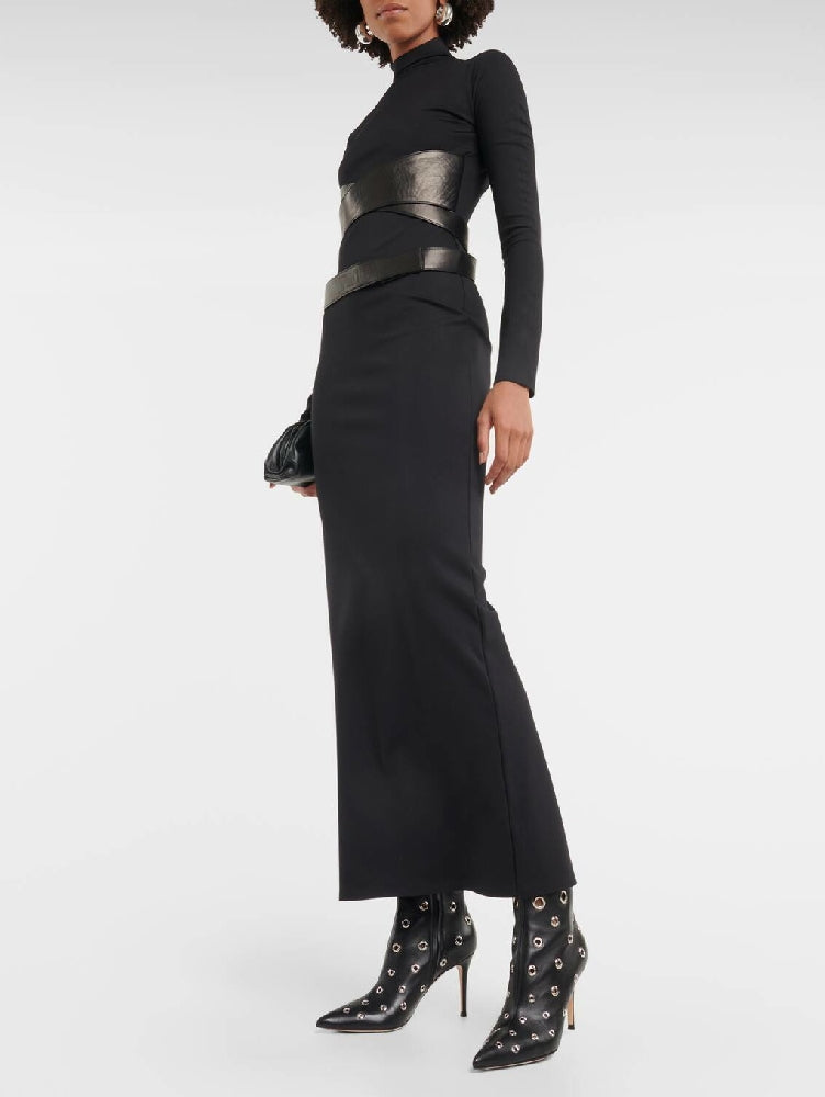 Bottines Lydia 85 en cuir lisse - Noir