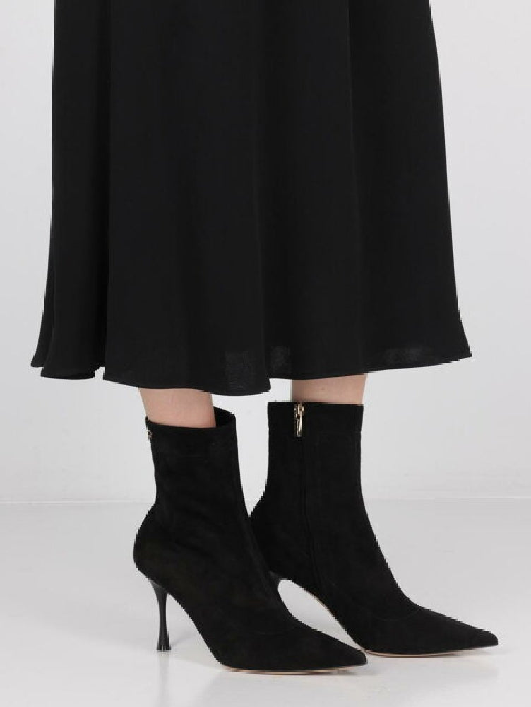 Bottines Dunn 85 en daim - Noir