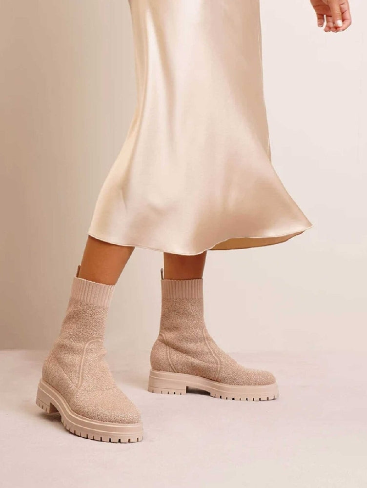 Bottines biker Torrance - Neutre