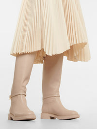 Bottes Ribbon Cavalier en cuir lisse - Neutre