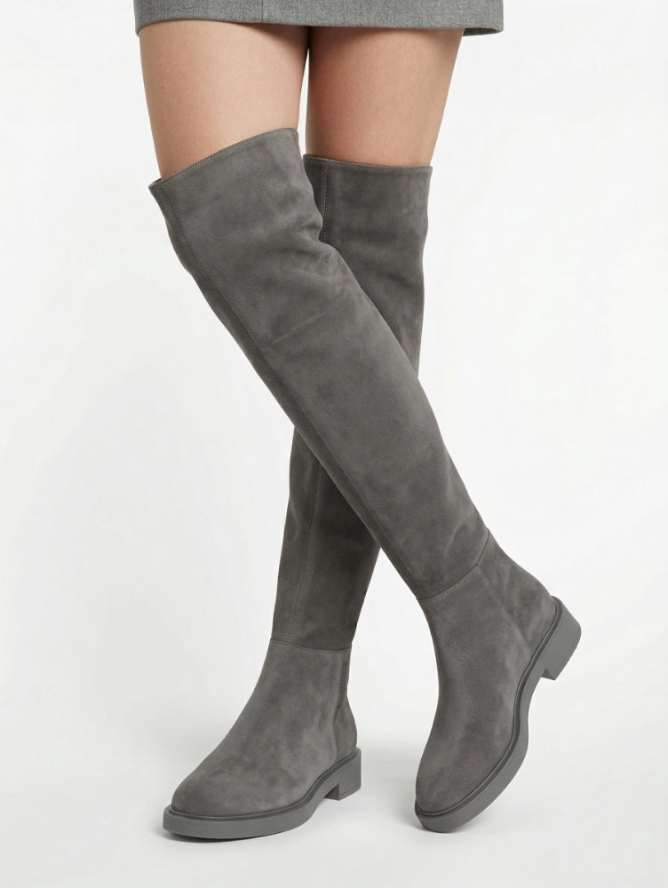 Cuissardes Lexington en daim - Gris