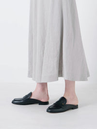 Mules Florio en cuir lisse - Noir