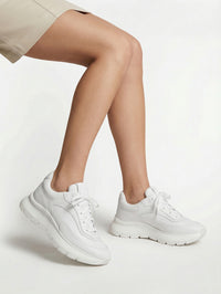 Baskets 24 en cuir lisse - Blanc