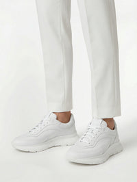 Baskets 24 en cuir lisse - Blanc