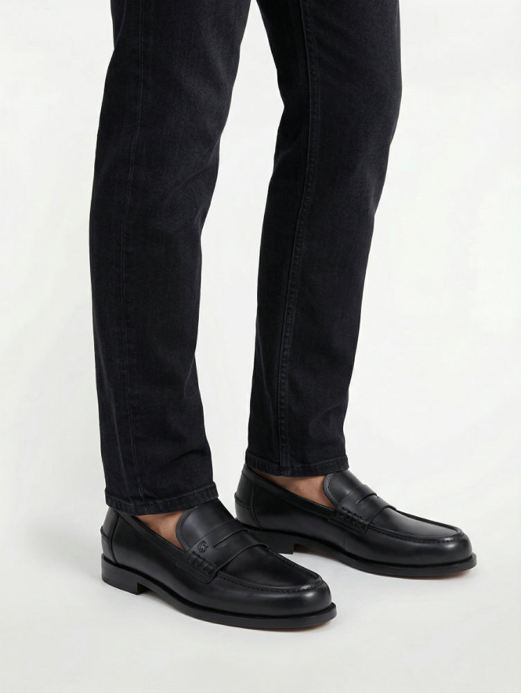 Mocassins Michael en cuir lisse - Noir