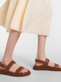 Bilbao sandals in smooth leather - Brown